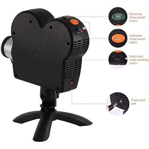 Cqhbzf Halloween Window Projector Lights Outdoor, Christmas LED Projector, Built-in 12 Movies — view 6