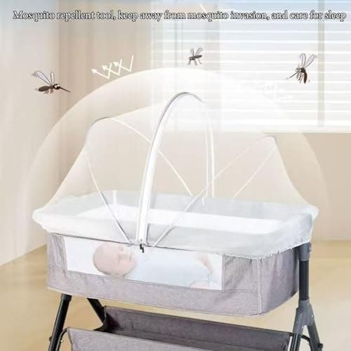 Foldable Baby Cot Mosquito Net, Breathable Mesh Insect Barrier — view 5