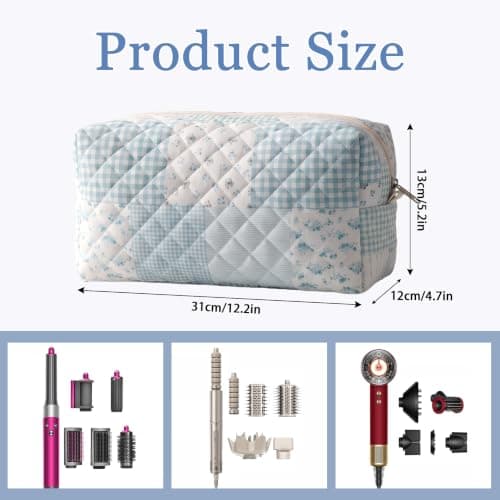 Hair Tools Travel Bag Compatible with Dyson Airwrap and Shark Flexstyle, Multi-Compartment Travel Case for Hair Dryer, Straightener, Curling Iron & Styling Accessories, Hair Tool Storage Bag Organiser — view 2