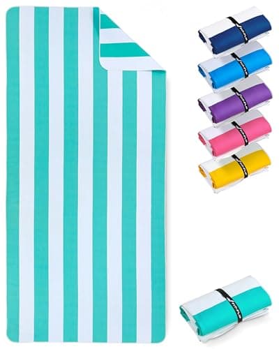 Fit-Flip Beach Towel Microfibre - Large Quick Dry Towels - Sand Free