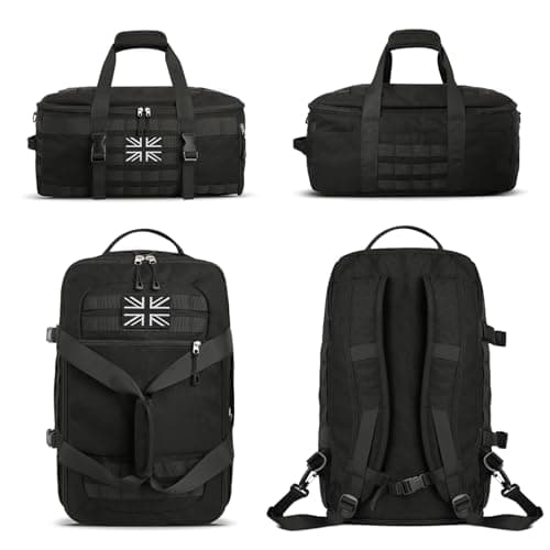 ETRONIK Gym Bag Mens Women, Tactical Duffle Bag with Shoe Compartment — view 5