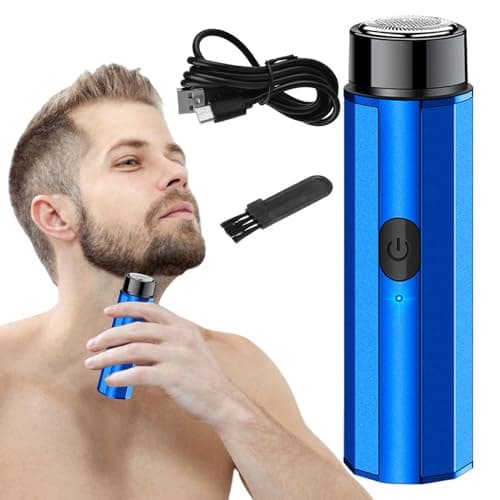 Travel Men’s Razor - Small Portable Electric Shaver, USB Charging Feature