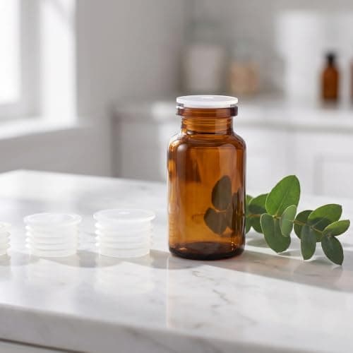 Zerodeko 150pcs Press-In Medicine Bottle Adapter Plug - 4.4mm Plastic Glass Bottles Stopper - Leakproof Dosing Adapter for Hospitals, Clinics — view 4