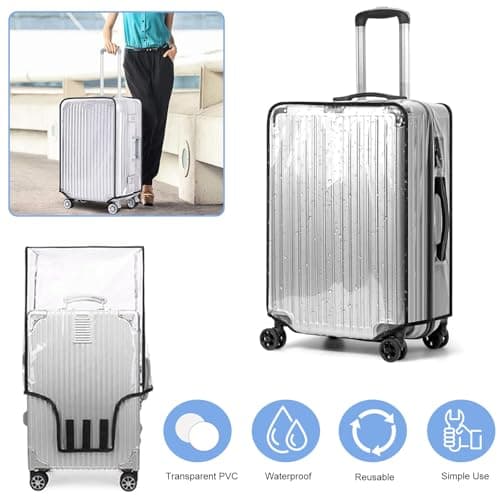 Suitcase Covers Protectors, Clear PVC Suitcase Protector Cover(30 Inch) — view 5