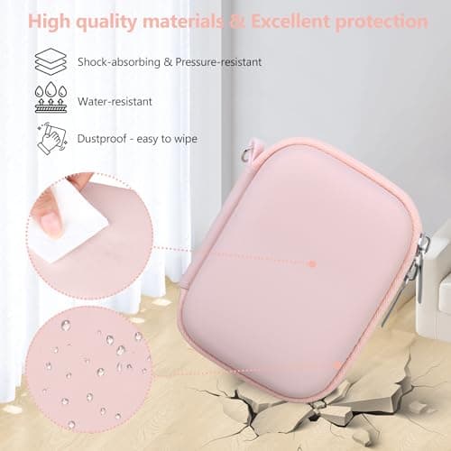 Supmay Carrying Case for IXNAIQY/Kodak PIXPRO FZ45 FZ55 Camera, Pink — view 5