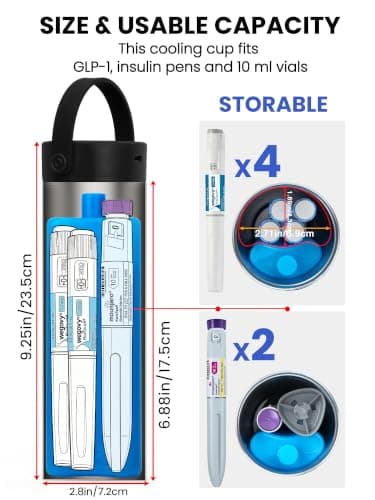 SUNMON Rechargeable Insulin Cooler Travel Case, Travel Case for GLP-1 Pen — view 4
