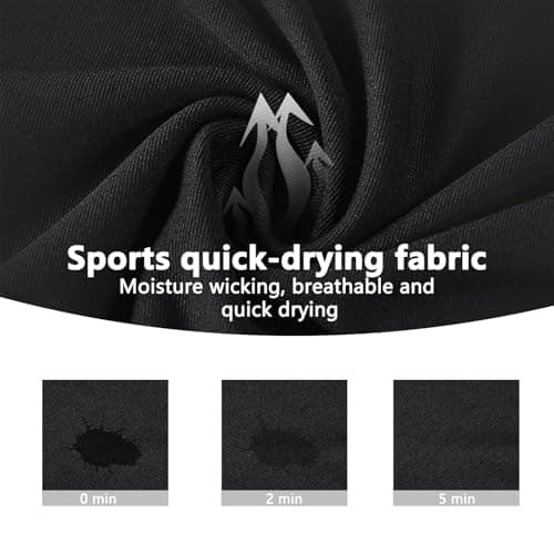 JiaYouLC Kids Base Layer Sets Thermal Compression Long Sleeve Top & Tights Winter Sports Warm Football Skins for Boys Girls Athletic Gym (Black, 9-10 Years) — view 5