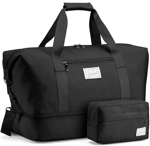 FAROWELL Overnight Hospital Bag, Travel Bags for Women, Pregnancy Baby Maternity Hospital Bag Holdall Duffle, Weekend Bags for Women, Easyjet Cabin Hand Luggage Underseat Weekender Duffel Womens/Mens