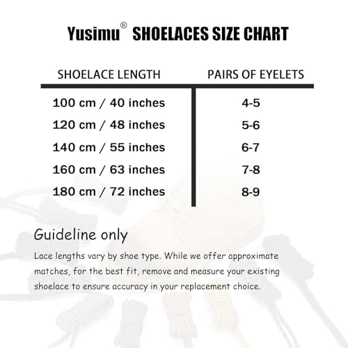 Yusimu Heavy Duty Boot Laces 4.5mm Round Work Hiking, Yellow/Brown, 120cm — view 5
