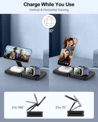 ADADPU 3 in 1 Wireless Charger (20W Power Adapter Included) — view 4