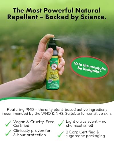 Incognito Kids Mosquito Repellent Spray Natural DEET Free 100ml — view 6