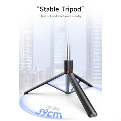 Portable Travel Tripod 309mm ABS Stainless Steel Build — view 3