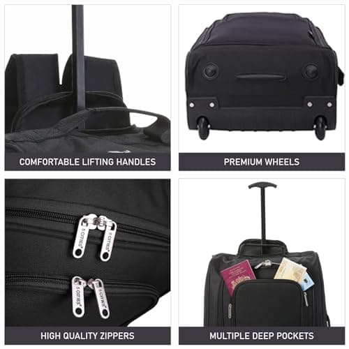 5 Cities 55cm Backpack Trolley Cabin Bag with Wheels, Hand Luggage — view 4