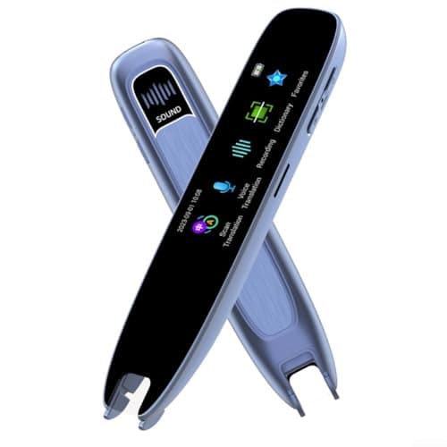 Hasaller for Smart Voice Scan Translation Pen A26S with 3.38-inch Screen Real-time Language Translation for Travel Business and Language Learning Portable ABS Handheld Translator(blue)