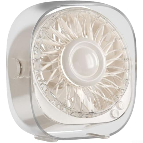 Lapiglo Transparent Desktop Fan 4 Speeds USB Powered