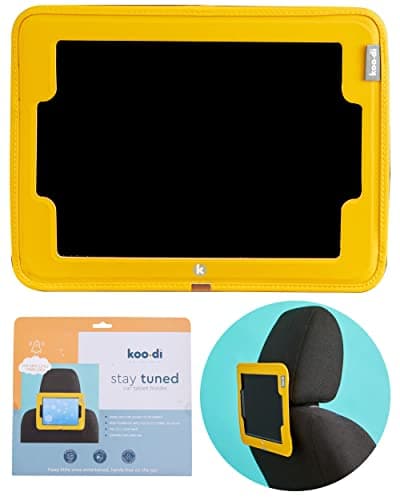 Koo-Di Stay Tuned Tablet Holder for Car, Headrest Tablet Holder, Buttercup