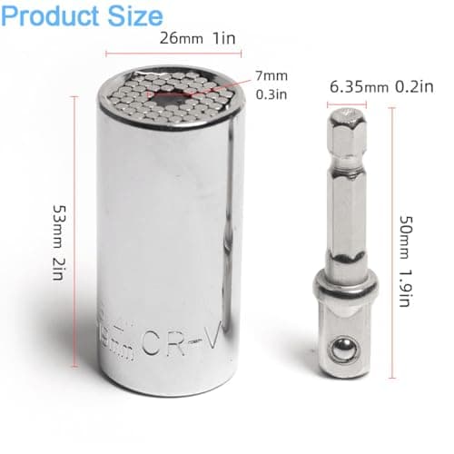 Universal Socket Set, Multi-Function Socket Tool with Drill Adapter — view 2