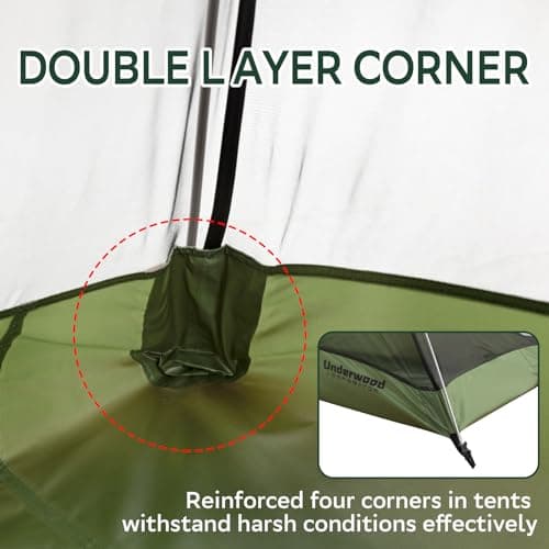 1 Man Lightweight Backpacking Tent, Waterproof Compact 3 Season Dome Tent — view 5