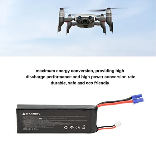 Jenivaint RC Drone Lipo Battery, Li 7.4V 2700mAh 10C EC2 Female Plug Replacement Pack, for H501S Drone 4 Axle RC Car Boat Remote App Controlled Vehicle Parts — view 4