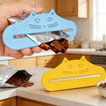 6-Pack Cat Food Tube Squeezer | Cat Food Pouch Squeezer Set, Wet Foods & Puree Treat Dispenser Effortless & Hygienic Tube press for Easy Dispensing, Efficient Portion Control for Travel and Home — view 3