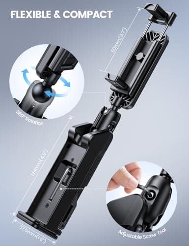 Lamicall Airplane Phone Holder for Travel - [Upgrade Wide Clip] Phone Mount — view 5