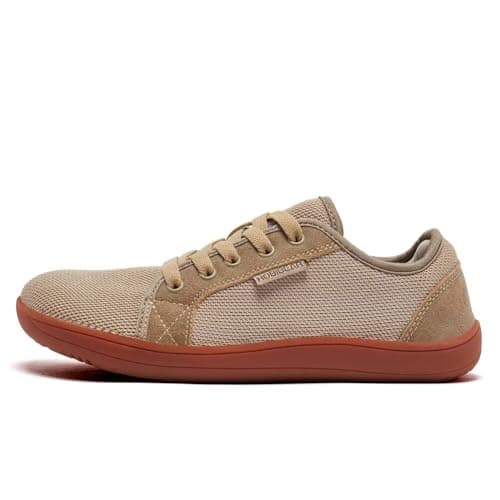 HOBIBEAR Unisex Wide Barefoot Shoes for Men Women Outdoor Trail Running Minimalist Walking Shoes Lightweight and Breathable(Brown,9 UK) — view 4