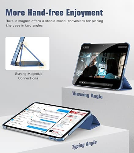 TiMOVO Case for iPad A16 11th Gen 11"/10th Gen 10.9", Abyss Blue — view 4