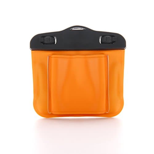 SwimCell Waterproof Key Pouch For Swimming With Armband &Lanyard - Orange — view 5
