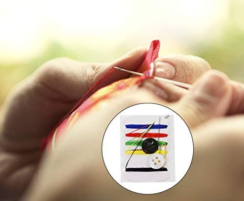 Shapenty Small Simple Handy Travel Sewing Kits Thread Repair Emergency Kit with with Needles, Threads, Button, Safety Pin for Gift Home Hotel Amenities Necessities (10) — view 4