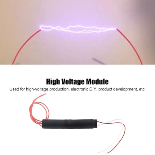 Adfaga High Voltage Generator Module 800KV Power Boost Electrical Circuit DIY Kit for Science Experiments Anti Theft Devices and Electronic Projects Compact 135mm Length 24mm Diame — view 2