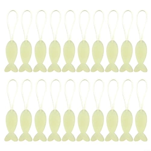 Nexbrill Luminous Zipper Pull Replacement Rope, 20 Packs Glow in Dark Cord for Camping Tent Luggage Backpacks, for tpu Repair Kit for Night Hiking Fishing, 2.9 Inch — view 4
