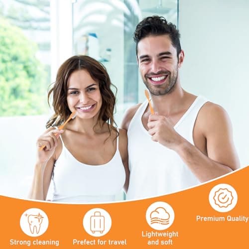 150 Pack Disposable Travel Toothbrushes Bulk with Toothpaste and Comb — view 5