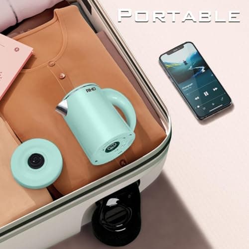 RHD 0.5L Small Portable Electric Kettle, 600W Stainless Steel Travel Kettle — view 6