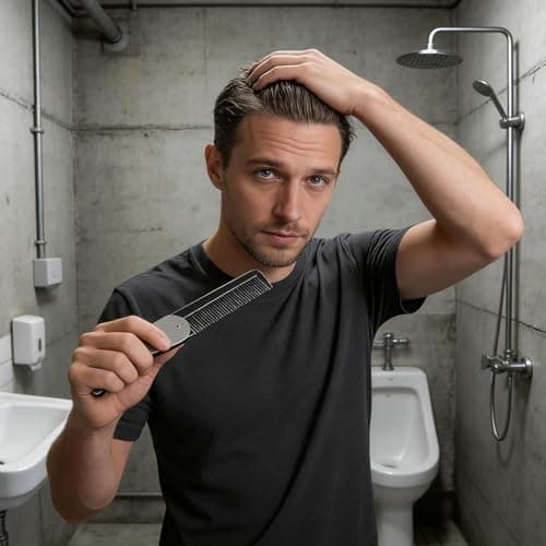 Pocket Mini Small Beard Comb, Gift Ready Options, Stainless Steel, Pocket Teeth Comb, Trimmers Clippers And Body Groomers, Slim Structure, For Home Office Vacation — view 2