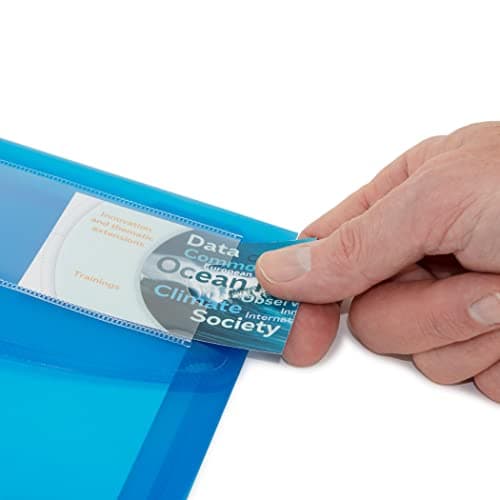 Rapesco 0700 ECO Recycled ID Popper Wallets, A4, Pack of 5 — view 2