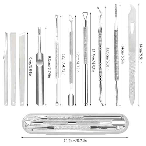 xiluuyou 10 Pcs Ingrown Toenail Tool Pedicure Tool Kit — view 2