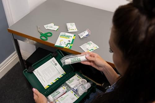 St John Ambulance Medium Workplace First Aid Kit | BS 8599-1:2019 Compliant | for 25 – 50 People | with Wall Bracket | Eco-Friendly Packaging — view 2