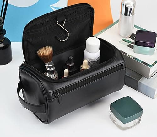 Personalized Large Toiletry Bag for Men,Minimalist Travel Toiletry Organizer Dopp Kit Water-Resistant Shaving Bag for Toiletries Accessories,Door Room Essentials,Ideal Chrismas Gifts for Men — view 2