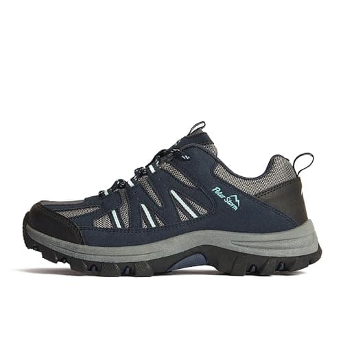 Peter Storm Women's Buxton Vent Walking Shoe with High Traction Rubber Sole & Speed Lacing (Navy, UK Footwear Size System, Adult, Women, Numeric, Medium, 6)