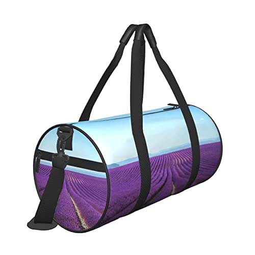 Mermaid Scale Round Large-Capacity Travel Luggage Bag,Suitable For Exercise, Travel,Many Outdoor Activities, Romantic Lavender, One Size — view 3