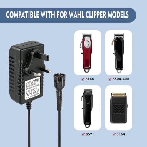 4V 2A Charger for Wahl Hair Clippers 5 Star 8164 8591 8148 8504 — view 2