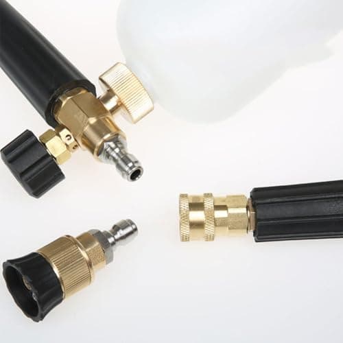KHBUAB 2pcs 1/4 Inch Quick Coupler Male Plug Stainless Steel Adapter — view 3
