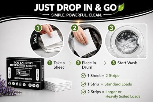 Green Limitless Eco Laundry Detergent 120 Sheets (Loads) with A Light Fresh Floral Scent. All the benefits of a liquid detergent, washing powder, or washing pods without any of the drawbacks. — view 5