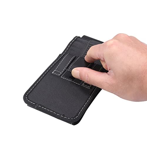 Small Cell Phone Belt Clip Pouch Men, Vertical Cell Phone Waist Pack, 6.1"Mobile Phone Holster Belt Bag Phone Wallet Purse for Men Loop Cellphone Holster Waist Bag Travel Carry Case Fanny Pack Hip Bag — view 6