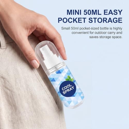 Cooling Spray, Fresh Mint Cool Spray for Face & Body — view 5