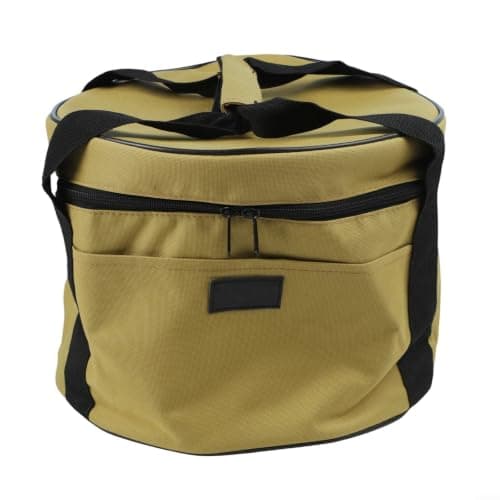 Spacious for camp Kitchen Organizer Bag 14 Litre Portable Cooking Mess Kit Carrier with Soft Lining for Backpacking - Mud(Mud) — view 4
