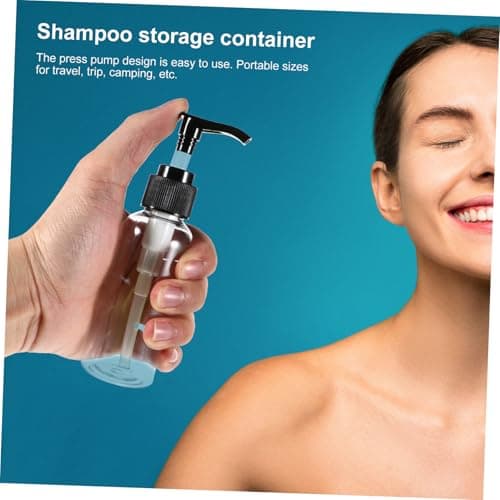 6 Pack 100ml Plastic Pump Bottles for Lotion and Skincare — view 4