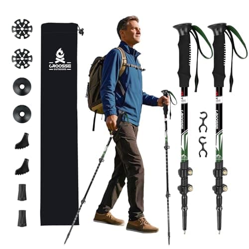 Telescopic Walking Sticks for Women&Men, Lightweight Hiking Poles