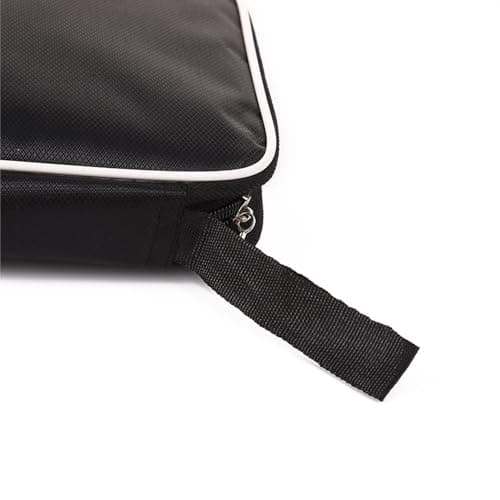 ZHAOYCSH Table Tennis Racket Case - Soft Cover Paddle Bag (27x17 cm) | Durable & Lightweight Ping Pong Paddle Case | Scratch-Resistant Travel Organiser for Indoor Sports Accessories (Black, 1-Pack) — view 5