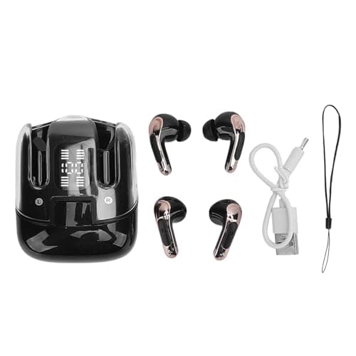 Omquot 2-Pack Wireless Earbuds with LED Display and Low Latency for Gamers and Couples - Bluetooth 5.4 Headphones for 24 Hours Continuous Use (#1) — view 6